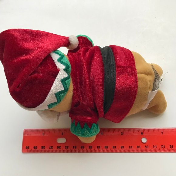 Vintage Disney Store Winnie the Pooh Christmas Santa Plush Stuffed Animal - Picture 7 of 12